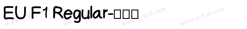 EU F1 Regular字体转换